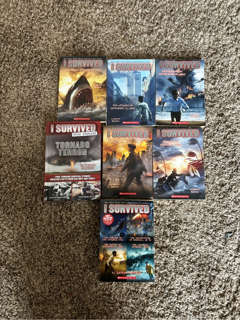 Scholastic I Survived Book Set - Blue & Orange Adventure Covers